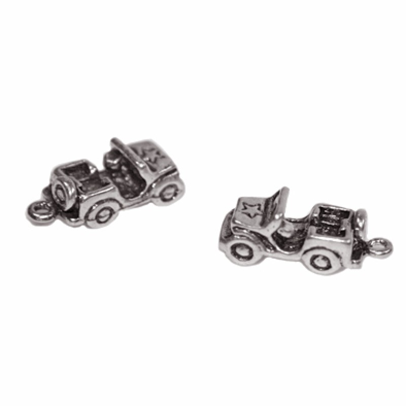 Metallanhänger Auto 21mm silber